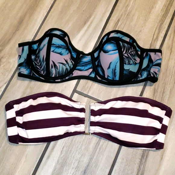 2 bikini strapless tops - Picture 1 of 10